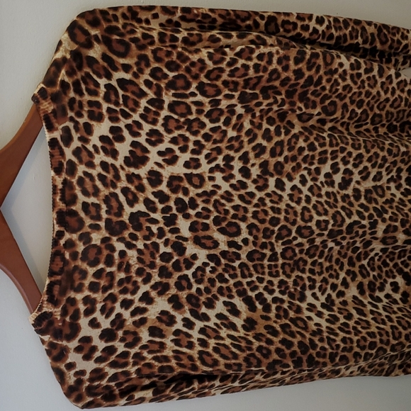 Torrid Button Front Leopard Print Cotton Cardigan 1X - Picture 6 of 11